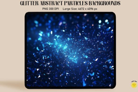 Abstract Blue Particles Backgrounds Graphics