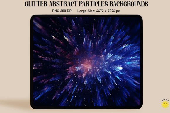 Abstract Indigo Particles Backgrounds Graphics