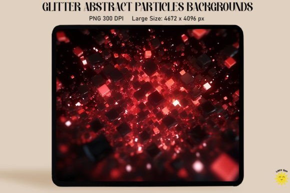 Abstract Red Particles Backgrounds Graphics