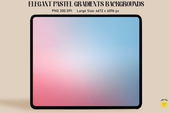 Blue Pink Pastel Gradient Backgrounds: Graphics & Backgrounds