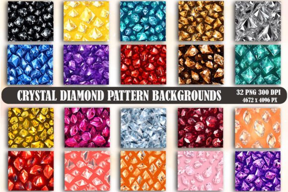Crystal Diamond Pattern Backgrounds: Premium Graphics & HD Backgrounds