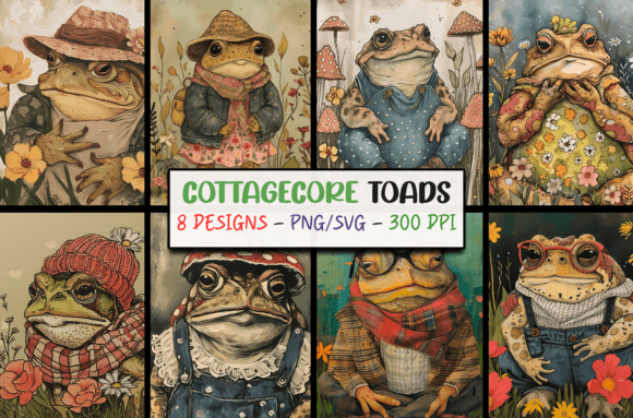 Cute Cottagecore Backgrounds - Toads Graphics