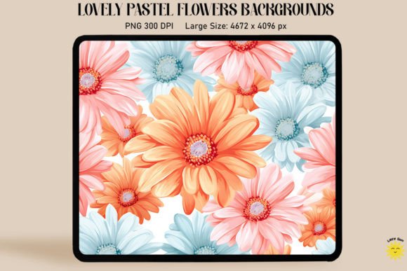 Daisies Pastel Colors Backgrounds Graphics