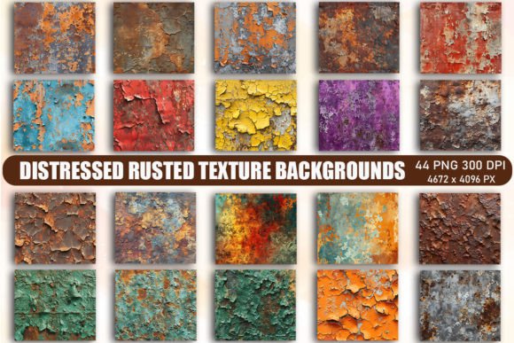 Distressed Rusted Texture Backgrounds Graphics