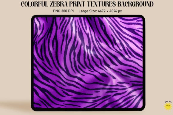 Glitter Purple Zebra Print Backgrounds