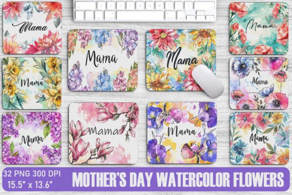 Happy Mother’s Day Flowers Backgrounds Graphics
