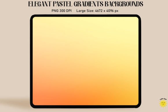 Lemon Orange Pastel Gradient Backgrounds Graphics