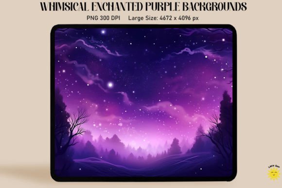 Magical Purple Dark Universe Graphics & Backgrounds
