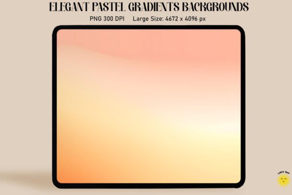 Orange Peach Pastel Gradient Backgrounds