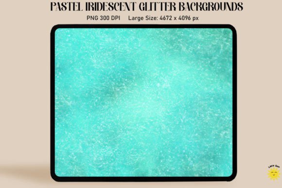 Pastel Cyan Iridescent Backgrounds