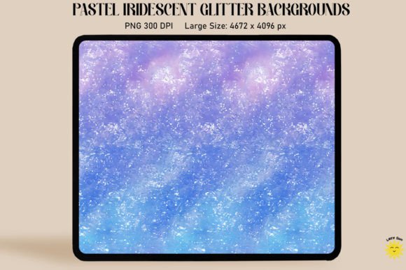 Pastel Indigo Iridescent Backgrounds: Graphics & Backgrounds