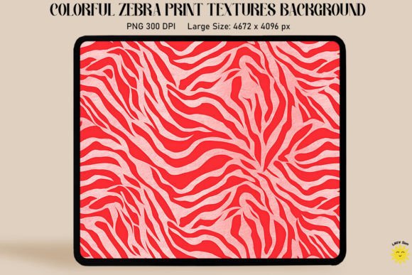 Pastel Red Zebra Print Backgrounds Graphics