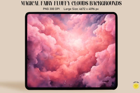 Pink Galaxy Clouds God Stars Graphics & Backgrounds