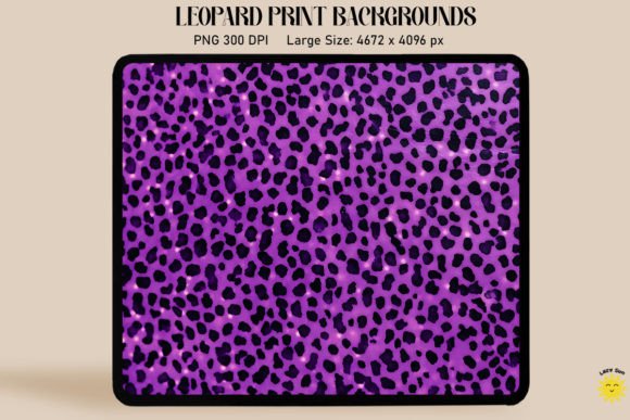 Purple Leopard Print Backgrounds Graphics