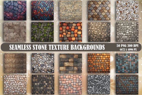 Seamless Stone Texture Backgrounds: Graphics & Backgrounds for Authentic Branding