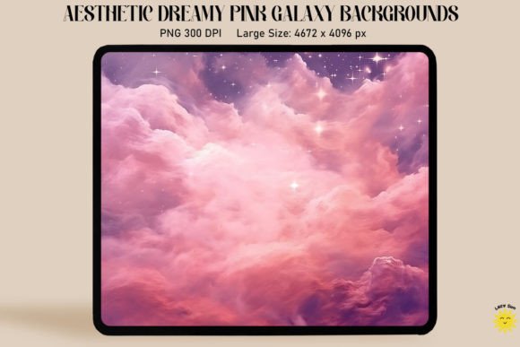 Soft Pink Galaxy Backgrounds Graphics